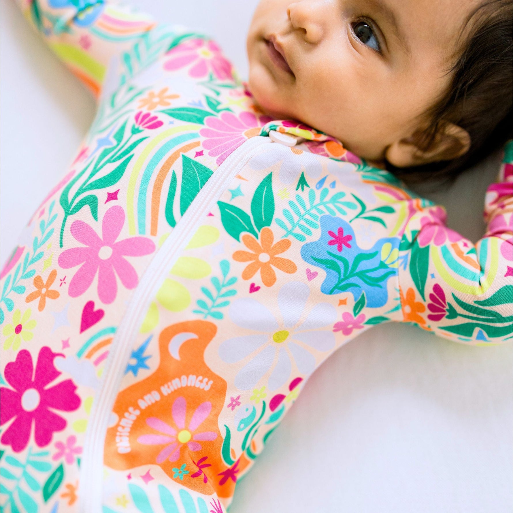 The Second-Skin Footie | Rainbow Daisy Babe