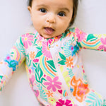 The Second-Skin Footie | Rainbow Daisy Babe