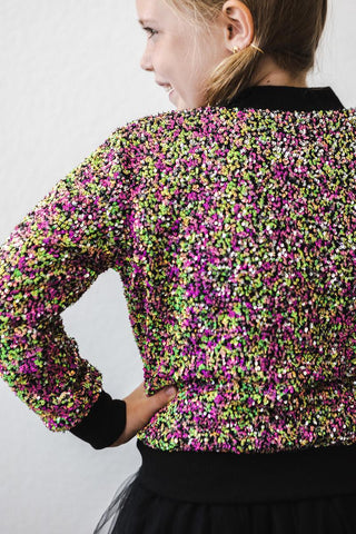 SALE Rainbow Sequin Jacket - By Baano
