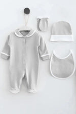 Ramsey Gray Newborn Coming Home Set (5 pcs) - By Baano