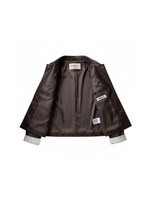 Retro PU Leather Jacket For Women, Brooklyn Heights, BYMANYC New York.