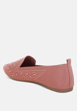 Abedi Rhinestone Embellished Pull Tab Loafers