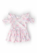 Ribbons & Roses 3/4 Sleeve Flutter Twirl Bodysuit