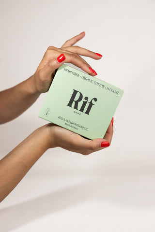Organic Pads with Wings - Regular Absorbency Rif care