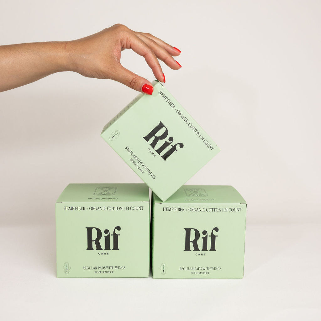 Organic Pads with wings - Regular 3 pack Bundle Rif care