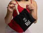 Rif Care Black Cotton Drawstring Bags Rif care
