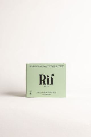 Organic Pads with Wings - Regular Absorbency Rif care