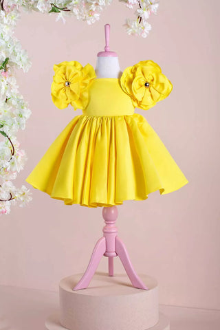 Rosa Yellow Party Dress