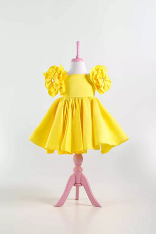 Rosa Yellow Party Dress