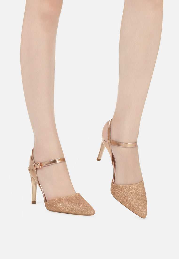 Sha Ankle Strap Slingback Stiletto Heel Sandals