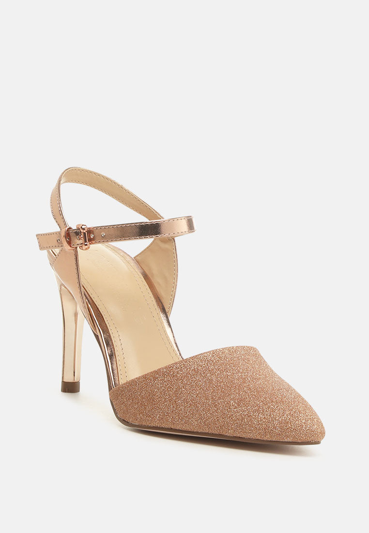 Sha Ankle Strap Slingback Stiletto Heel Sandals