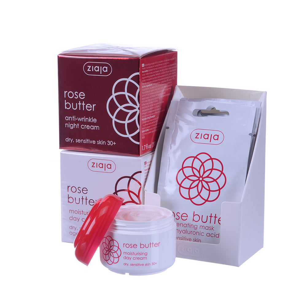 Rose Butter - Special Bundle - Day, Night and 5 Face Masks - By Baano