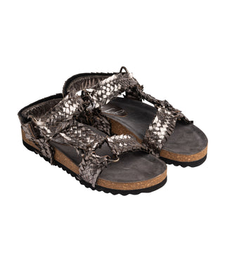 River Dance Woven Sandal in Pewter Naughty Monkey