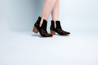 Journee Ankle Boots in Blue - By Baano