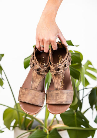 Loop D Loop Sandals in Tan Naughty Monkey