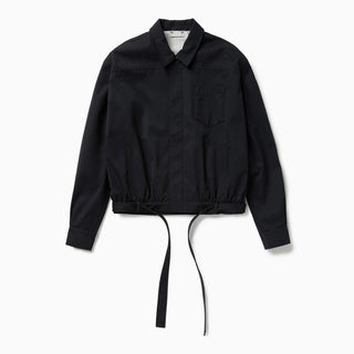 Dark Blue Short Trench Jacket - By Baano