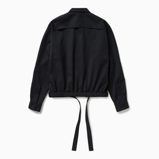 Dark Blue Short Trench Jacket - By Baano