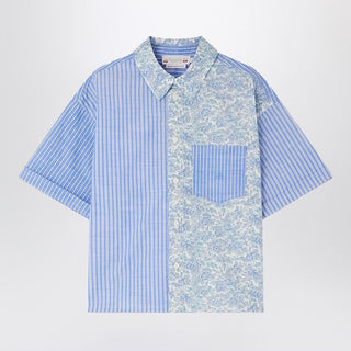 Elyas Patchwork Light Blue Shirt - By Baano