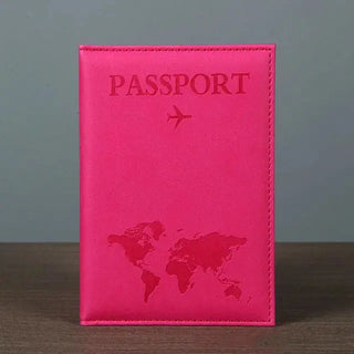 PU Passport Holder Map Pattern Ticket Passport Covers Travel Passport Protective Cover ID Credit Card Holder Travel Accessories