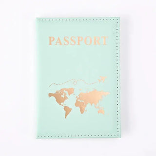 Fashion Women Travel Passport Cover Holder Case ID Credit Card Holder Travel Accessories Map Passports Wallet Ticket Protective