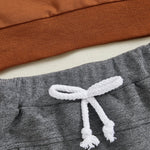 Baby Toddler Boy 2Pcs Halloween Outfit Long Sleeve Top Pumpkin Embroidery Pants Set Toddler Clothes