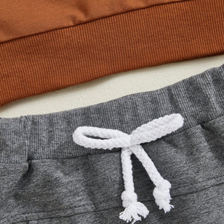 Baby Toddler Boy 2Pcs Halloween Outfit Long Sleeve Top Pumpkin Embroidery Pants Set Toddler Clothes