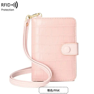 Passport Holder with Neck Lanyard Card Holders Travel Passport Cover RFID Blocking Passport Wallet for Men and Women