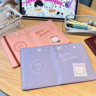 Love and Deepspace Xavier Zayne Rafayel ralayo Sylus PU Passport Holder Ticket Passport Covers Travel Passport Protective Cover