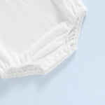 Baby Toddler Girls Boys Basics Bodysuit Short Sleeve Crew Neck Front Pocket Solid Summer Jumpsuit