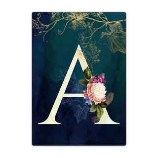 Passport Holder Travel Wallet Leather Passport Cover Cards Travel Wallet Document Organizer Case Flower Letter Name Pattern