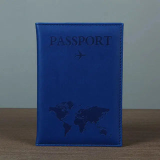 PU Passport Holder Map Pattern Ticket Passport Covers Travel Passport Protective Cover ID Credit Card Holder Travel Accessories