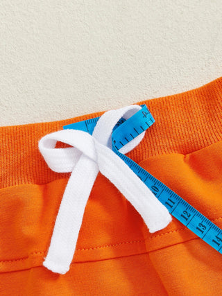 Baby Toddler Boys 2Pcs My First Halloween Outfit Letter Print Long Sleeve Top with Bat Embroidered Jogger Pants Set