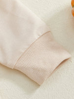 Baby Toddler Boys 2Pcs My First Halloween Outfit Letter Print Long Sleeve Top with Bat Embroidered Jogger Pants Set