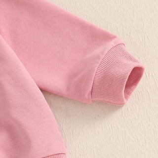 Baby Toddler Girls 2Pcs Daddy's Bestie Outfit Letter Print Long Sleeve Crewneck Top with Solid Pants Jogger Set