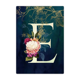 Passport Holder Travel Wallet Leather Passport Cover Cards Travel Wallet Document Organizer Case Flower Letter Name Pattern