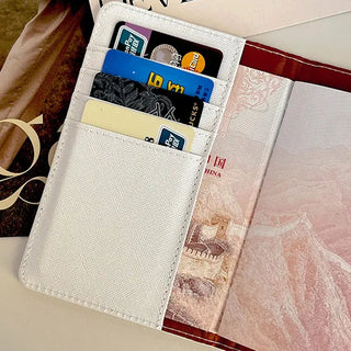 Sanrio Hello Kitty PU Passport Holder Passport Covers Travel Passport Protective Cover ID Credit Card Holder Travel Accessories