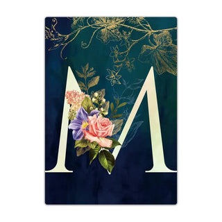 Passport Holder Travel Wallet Leather Passport Cover Cards Travel Wallet Document Organizer Case Flower Letter Name Pattern