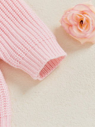 Baby Toddler Girls Halloween Sweater Long Sleeve Round Neck Letter Boo Ghost Embroidery Knit Pullover Top