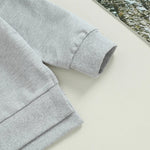 Baby Toddler Boy Girl 2Pcs Outfit Long Sleeve Crewneck Pullover Top Jogger Pant Set