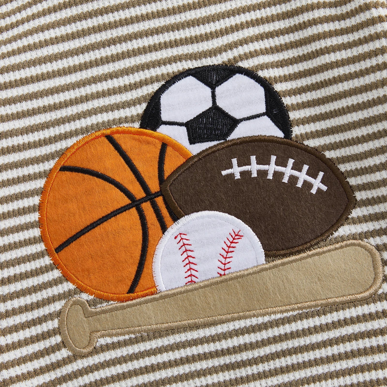 Baby Toddler Boys 2Pcs Fall Outfit Rugby Embroidery Striped Long Sleeve Top and Elastic Pants Clothes Set