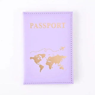 PU Passport Holder Map Pattern Ticket Passport Covers Travel Passport Protective Cover ID Credit Card Holder Travel Accessories