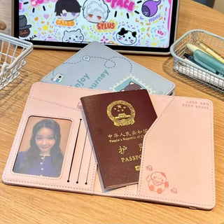 Love and Deepspace Xavier Zayne Rafayel ralayo Sylus PU Passport Holder Ticket Passport Covers Travel Passport Protective Cover