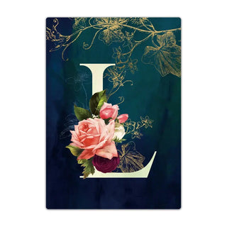 Passport Holder Travel Wallet Leather Passport Cover Cards Travel Wallet Document Organizer Case Flower Letter Name Pattern