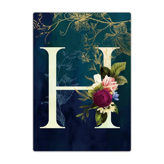 Passport Holder Travel Wallet Leather Passport Cover Cards Travel Wallet Document Organizer Case Flower Letter Name Pattern