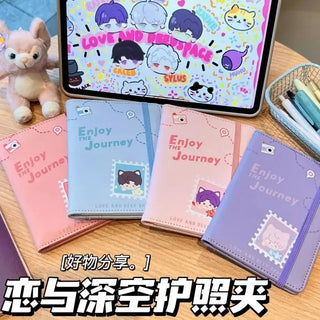 Love and Deepspace Xavier Zayne Rafayel ralayo Sylus PU Passport Holder Ticket Passport Covers Travel Passport Protective Cover