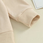 Baby Toddler Boys Girls 2Pcs Clothes Set Letter Auntie's Little Bestie Print Long Sleeve Pullover Top Jogger Pant Outfit