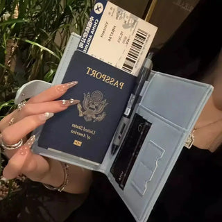 Hello Kitty Passport Holder Originality Delicate Fashion Convenient Document Storage Bag Leather High-capacity Passport Holder