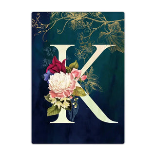 Passport Holder Travel Wallet Leather Passport Cover Cards Travel Wallet Document Organizer Case Flower Letter Name Pattern