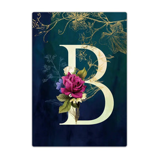 Passport Holder Travel Wallet Leather Passport Cover Cards Travel Wallet Document Organizer Case Flower Letter Name Pattern