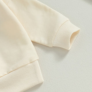 Baby Toddler Girls Boys 2Pcs Fall Sets Solid Long Sleeve Tops Pants Outfit